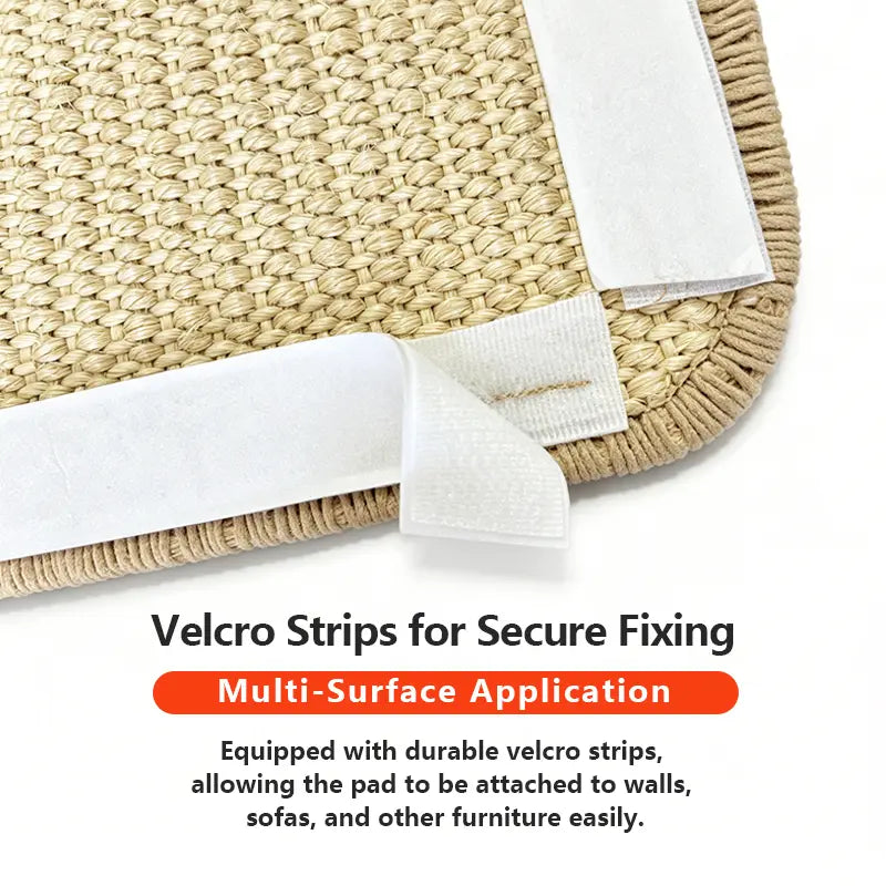 Durable Wall-Mounted Cat Scratch Pad and Sofa Claw Grinding Boards - Natural Sisal Scratcher for All Cat Breeds, Easy to Use and Versatile Pet Accessory!