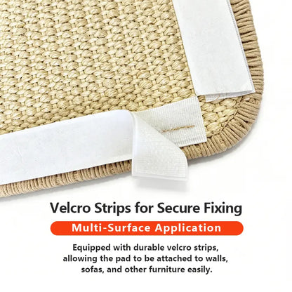 Durable Wall-Mounted Cat Scratch Pad and Sofa Claw Grinding Boards - Natural Sisal Scratcher for All Cat Breeds, Easy to Use and Versatile Pet Accessory!