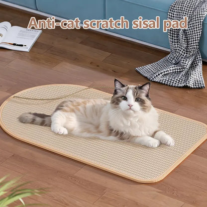 Durable Wall-Mounted Cat Scratch Pad and Sofa Claw Grinding Boards - Natural Sisal Scratcher for All Cat Breeds, Easy to Use and Versatile Pet Accessory!