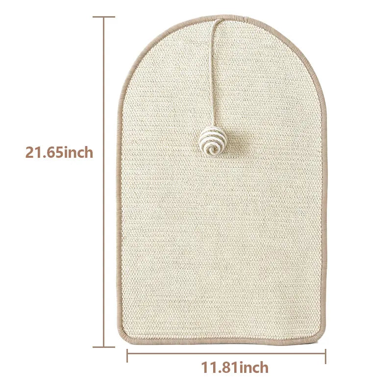 Durable Wall-Mounted Cat Scratch Pad and Sofa Claw Grinding Boards - Natural Sisal Scratcher for All Cat Breeds, Easy to Use and Versatile Pet Accessory!