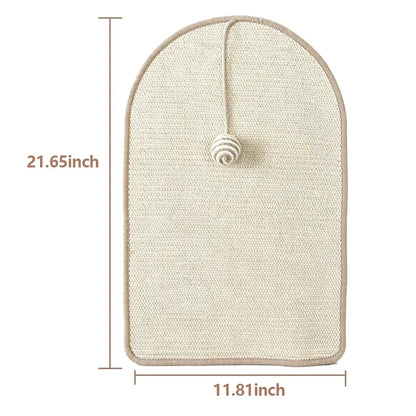 Durable Wall-Mounted Cat Scratch Pad and Sofa Claw Grinding Boards - Natural Sisal Scratcher for All Cat Breeds, Easy to Use and Versatile Pet Accessory!