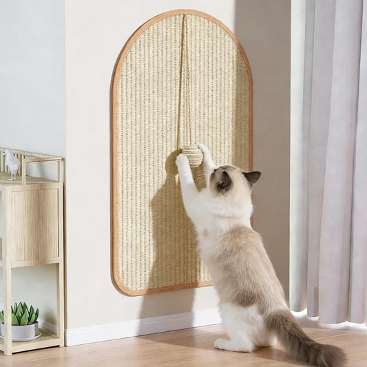 Durable Wall-Mounted Cat Scratch Pad and Sofa Claw Grinding Boards - Natural Sisal Scratcher for All Cat Breeds, Easy to Use and Versatile Pet Accessory!